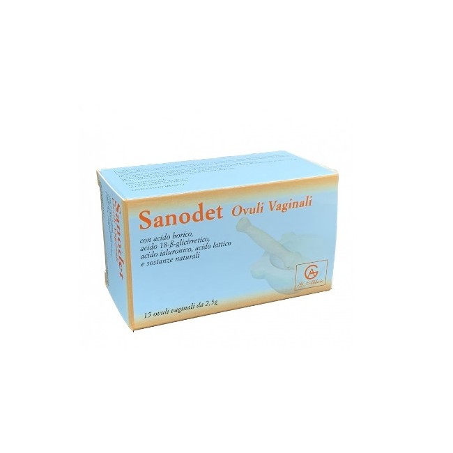 SANODET 15 OVULI VAGINALI 2,5 G SANODET 15 OVULI VAGINALI 2,5 G