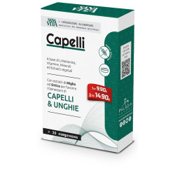 Confezione da 30 compresse di Sanavita Capelli Integratore Per La Salute Del Cuoio Capelluto.