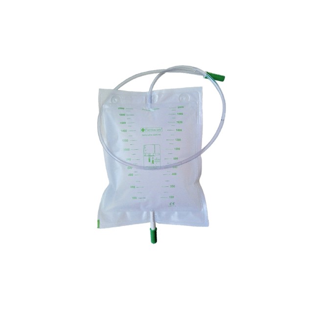 SACCA DA LETTO PER RACCOLTA URINA DA 2 LITRI CON SCARICO TUBO 130 CM 10 PEZZI SACCA DA LETTO PER RACCOLTA URINA DA 2 LITRI CON SCARICO TUBO 130 CM 10 PEZZI