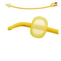 CATETERE FOLEY A MEDIA PERMANENZA RUSCH GOLD PLUS A 2 VIE IN SILKOLATEX LATTICE-SILICONE PER ADULTO CH18 LUNGHEZZA 40 CM PUNTA
