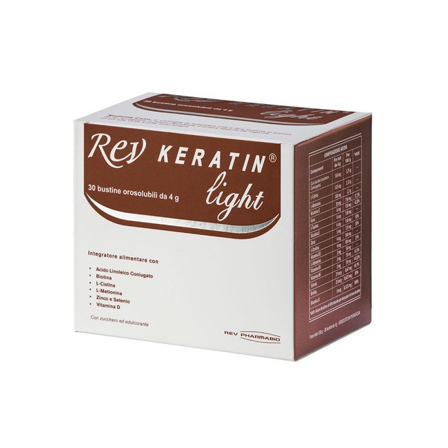REV KERATIN LIGHT 30 BUSTE 120 G REV KERATIN LIGHT 30 BUSTE 120 G