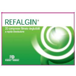 Confezione da 20 compresse di Farma-Derma Refalgin Trattamento Per Il Benessere Gastrico.