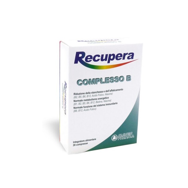 RECUPERA COMPLESSO B 20 COMPRESSE RECUPERA COMPLESSO B 20 COMPRESSE