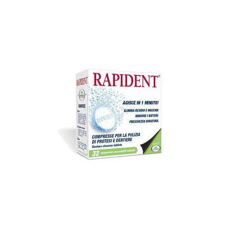 RAPIDENT COMPRESSE 32 PEZZI RAPIDENT COMPRESSE 32 PEZZI