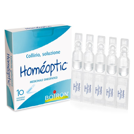 Confezione da 10 fialette di Boiron Homeoptic Collirio Omeopatico Per Irritazioni Rossori E Prurito Oculare. Confezione da 10 fialette di Boiron Homeoptic Collirio Omeopatico Per Irritazioni Rossori E Prurito Oculare.