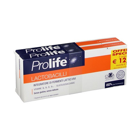 PROLIFE LACTOBACILLI DUE CONFEZIONI DA 7 FLACONCINI DA 8 ML PROLIFE LACTOBACILLI DUE CONFEZIONI DA 7 FLACONCINI DA 8 ML