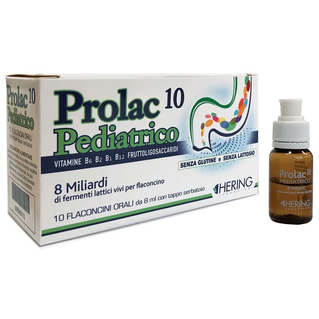 PROLAC10 PEDIATRICO FERMENTI LATTICI 10 FLACONCINI 8 ML PROLAC10 PEDIATRICO FERMENTI LATTICI 10 FLACONCINI 8 ML