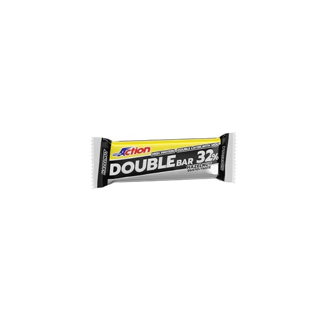 PROACTION DOUBLE BAR 32% NOCCIOLA CARAMELLO 60 G PROACTION DOUBLE BAR 32% NOCCIOLA CARAMELLO 60 G