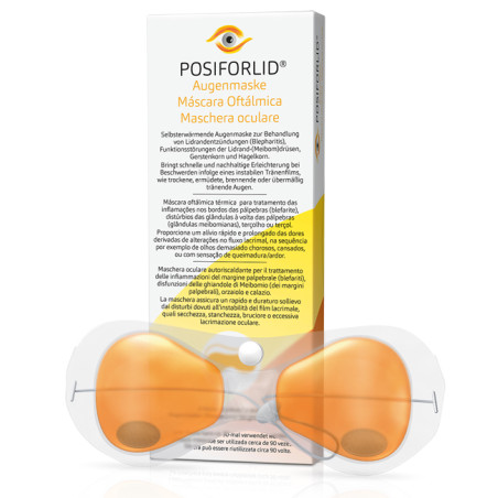 POSIFORLID 1 MASCHERA PER OCCHI PER TRATTAMENTO TERMICO PER BLEFARITE E DISFUNZIONE MEIBOMDRUSEN POSIFORLID 1 MASCHERA PER OCCHI PER TRATTAMENTO TERMICO PER BLEFARITE E DISFUNZIONE MEIBOMDRUSEN