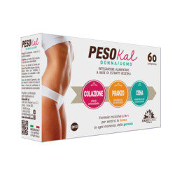 Confezione da 60 compresse di Erbenobili Pesokal Donna/Uomo Integratore Per Favorire La Perdita Di Peso.