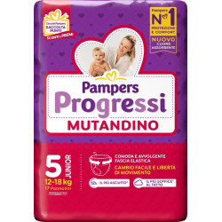PAMPERS PROGRETGTGI MUTANDINO CP TG5 JUNIOR 17 PEZZI