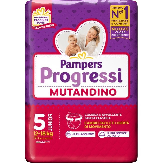 PAMPERS PROGRETGTGI MUTANDINO CP TG5 JUNIOR 17 PEZZI PAMPERS PROGRETGTGI MUTANDINO CP TG5 JUNIOR 17 PEZZI