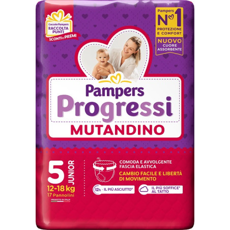 PAMPERS PROGRETGTGI MUTANDINO CP TG5 JUNIOR 17 PEZZI PAMPERS PROGRETGTGI MUTANDINO CP TG5 JUNIOR 17 PEZZI