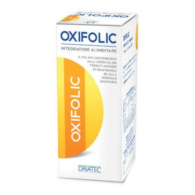 Flacone da 160 compresse di Driatec Oxifolic, integratore di acido folico per la gravidanza. Flacone da 160 compresse di Driatec Oxifolic, integratore di acido folico per la gravidanza.