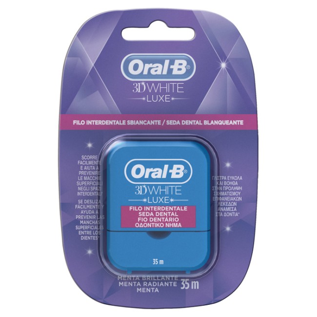 ORALB 3D WHITE LUXE FILO INTERDENTALE 35 METRI ORALB 3D WHITE LUXE FILO INTERDENTALE 35 METRI