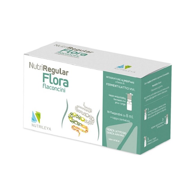 NUTRIREGULAR FLORA 10 FLACONCINI 8 ML NUTRIREGULAR FLORA 10 FLACONCINI 8 ML