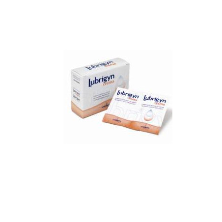 Confezione da 20 bustine di Lubrigyn crema vaginale idratante lubrificante