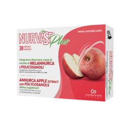 Confezione da 30 capsule di Nurvast Plus, integratore per il benessere del cuore.