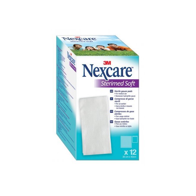 Garza Compressa Sterile Nexcare Sterimed Soft 18x40 Cm Mul Tilingual 12 Pezzi Garza Compressa Sterile Nexcare Sterimed Soft 18x40 Cm Mul Tilingual 12 Pezzi
