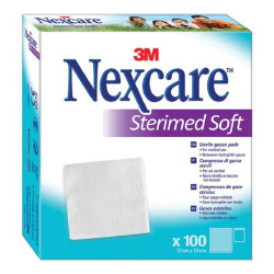 Garza Compressa Sterimed Soft In Tessuto Non Tessuto Sterile 10x10cm 100 Pezzi Multilingual