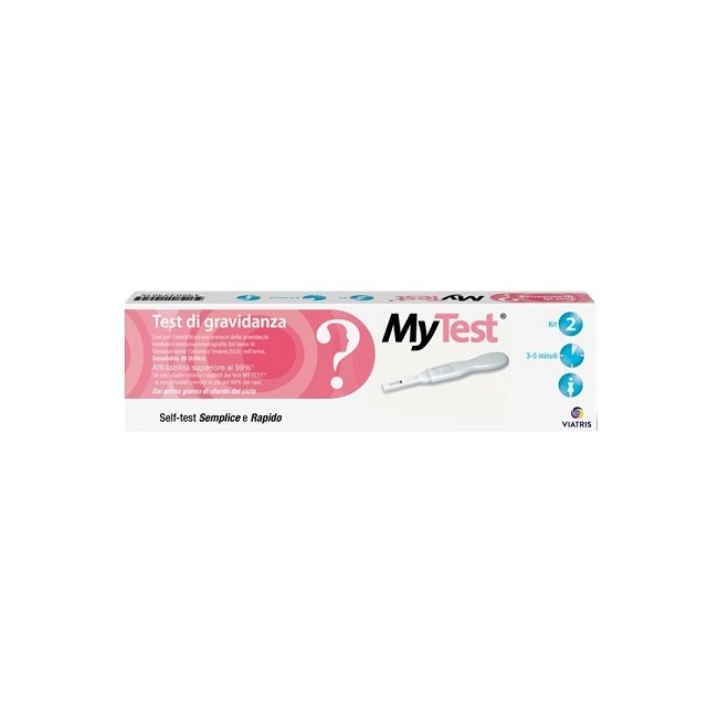 TEST DI GRAVIDANZA RAPIDO HCG MYTEST 2 PEZZI TEST DI GRAVIDANZA RAPIDO HCG MYTEST 2 PEZZI