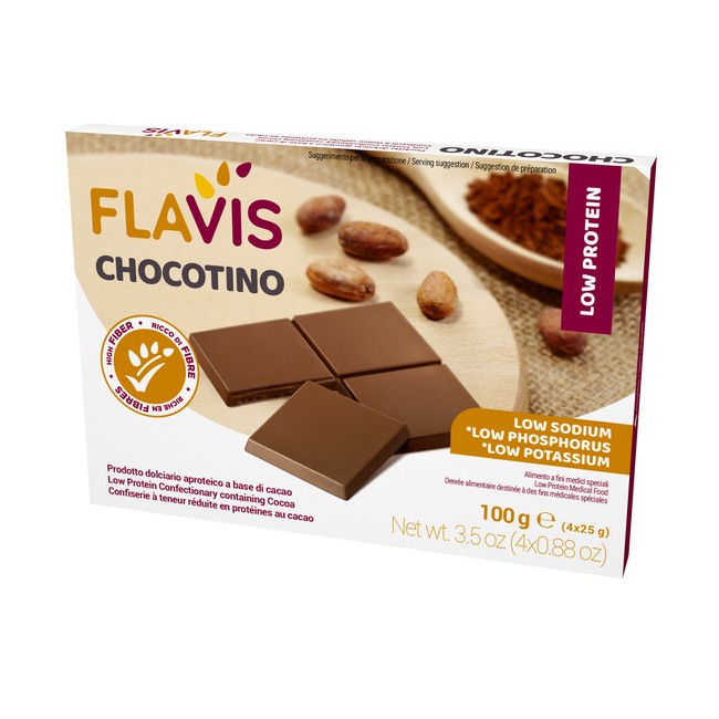 FLAVIS CHOCOTINO 4 PORZIONI DA 25 G FLAVIS CHOCOTINO 4 PORZIONI DA 25 G