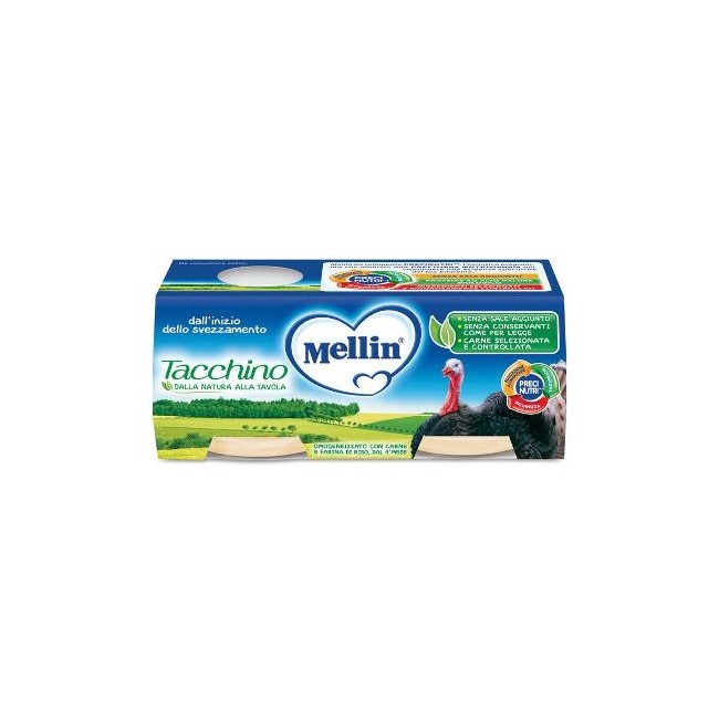 MELLIN OMOGENEIZZATO TACCHINO 2 X 80 G MELLIN OMOGENEIZZATO TACCHINO 2 X 80 G