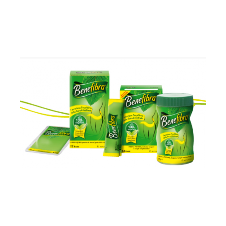 Confezione da 12 buste di Benefibra Integratore Di Fibra Vegetale Liquida Per Il Benessere Intestinale.