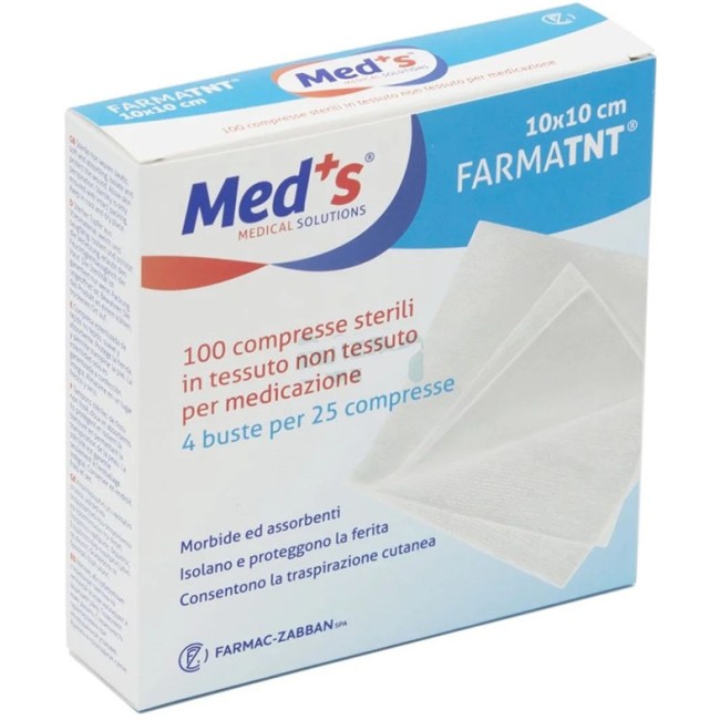 Garza Compressa Meds Tessuto Non Tessuto 10x10cm 100 Pezzi Garza Compressa Meds Tessuto Non Tessuto 10x10cm 100 Pezzi