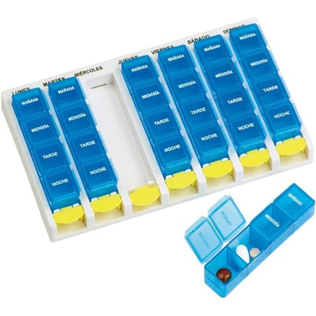 Portapillore Set Medstimanale 4 Dosi Meds Portapillore Set Medstimanale 4 Dosi Meds