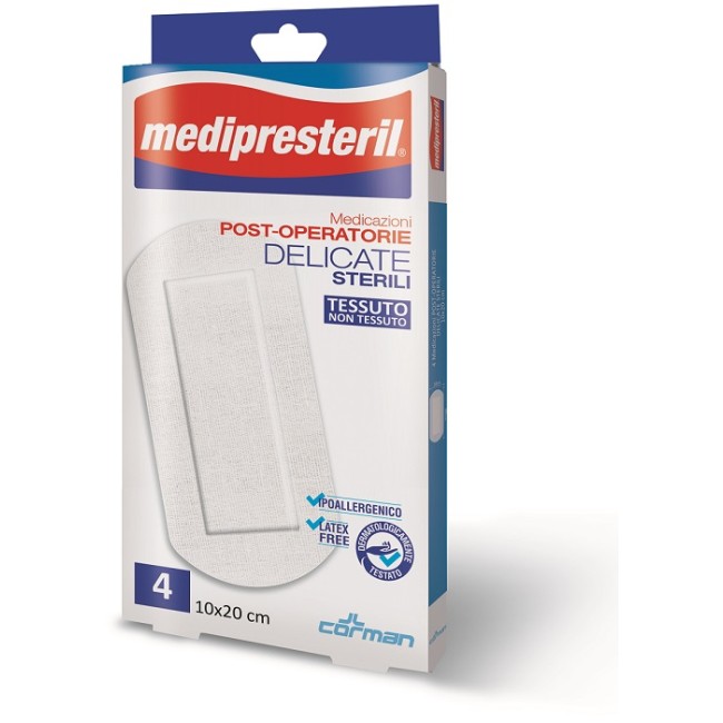 Medicazione Post Operatoria Medipresteril Delicata Tnt 10x20cm 5 Pezzi Medicazione Post Operatoria Medipresteril Delicata Tnt 10x20cm 5 Pezzi