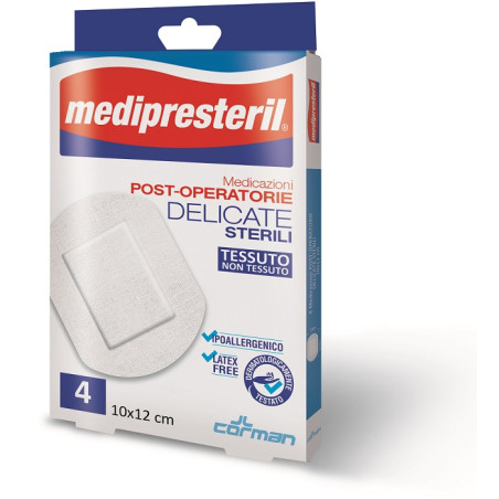 Medicazione Post Operatoria Medipresteril Delicata Tnt 10x12cm 5 Pezzi Medicazione Post Operatoria Medipresteril Delicata Tnt 10x12cm 5 Pezzi