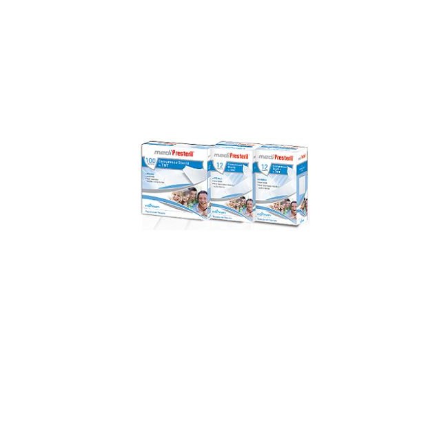GARZA COMPRESSA STERILE MEDIPRESTERIL TESSUTO NON TESSUTO 36X40CM 12PEZZI GARZA COMPRESSA STERILE MEDIPRESTERIL TESSUTO NON TESSUTO 36X40CM 12PEZZI