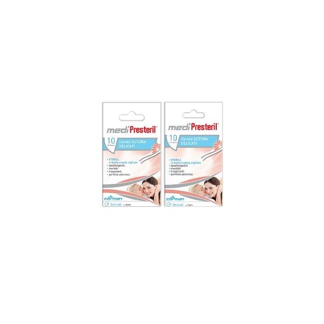 CEROTTO PER SUTURA MEDIPRESTERIL DELICATO TNT 3X75MM 10 PEZZI CEROTTO PER SUTURA MEDIPRESTERIL DELICATO TNT 3X75MM 10 PEZZI