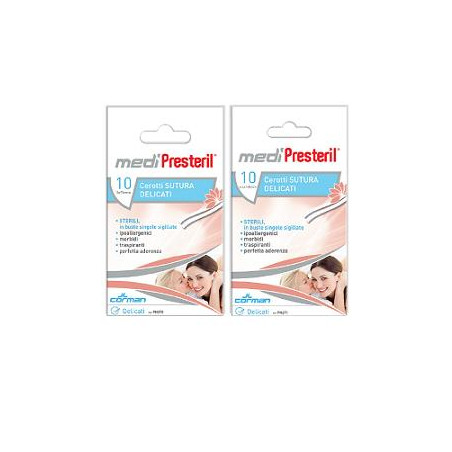 CEROTTO PER SUTURA MEDIPRESTERIL DELICATO TNT 3X75MM 10 PEZZI CEROTTO PER SUTURA MEDIPRESTERIL DELICATO TNT 3X75MM 10 PEZZI