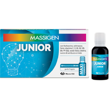 Massigen Junior Integratore di vitamine per bambini 10 flaconcini