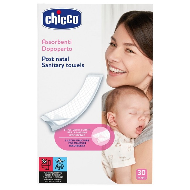CHICCO ASSORBENTI PROTECTION POSTPARTO 30 PEZZI CHICCO ASSORBENTI PROTECTION POSTPARTO 30 PEZZI