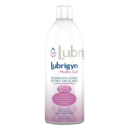 Flacone da 400 ml di Lugrgyn Hydra Gel, gel detergente per la salute intima. Flacone da 400 ml di Lugrgyn Hydra Gel, gel detergente per la salute intima.