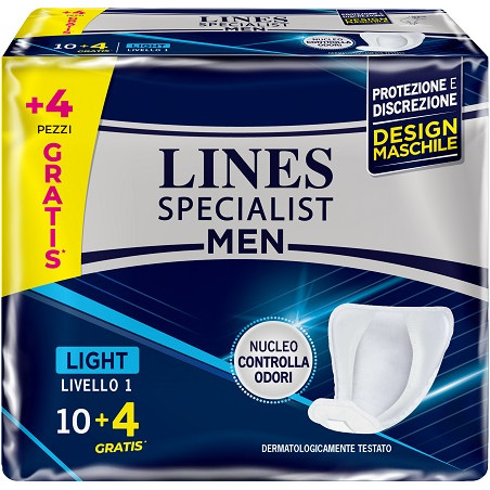 PANNOLONI LINES SPECIALIST MEN LIVELLO 1 14 PEZZI PANNOLONI LINES SPECIALIST MEN LIVELLO 1 14 PEZZI