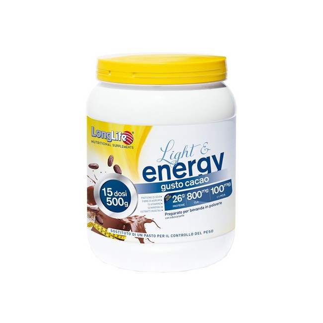 LONGLIFE LIGHT & ENERGY CACAO 500 G LONGLIFE LIGHT & ENERGY CACAO 500 G