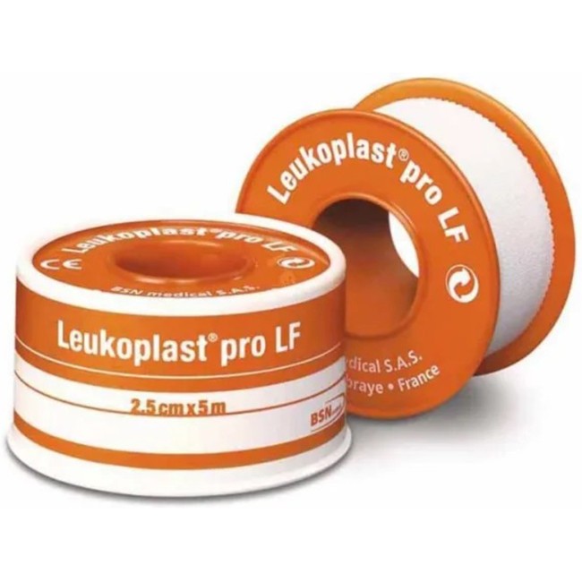 CEROTTO CHIRURGICO MEDICATO IN ROCCHETTO LEUKOPLAST PRO LF CON OSSIDO DI ZINCO 2,5X500 CM CEROTTO CHIRURGICO MEDICATO IN ROCCHETTO LEUKOPLAST PRO LF CON OSSIDO DI ZINCO 2,5X500 CM