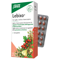 Confezione da 45 capsule di Salus Lebixo, integratore per la regolarità della pressione arteriosa.