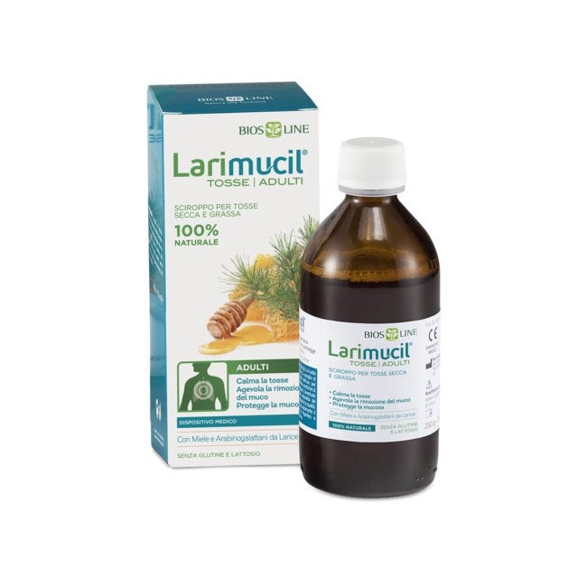 LARIMUCIL TOSSE TOSSE ADULTI SCIROPPO CE 0476V 230 G 175 ML LARIMUCIL TOSSE TOSSE ADULTI SCIROPPO CE 0476V 230 G 175 ML