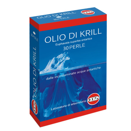 Confezione da 30 perle di Kos Olio Di Krill Integratore Di Omega 3 E Astaxantina.
