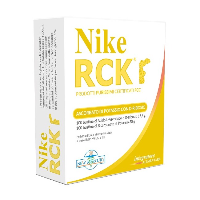 Nike Rck Ascorbato di potassio K + ribosio 200 bust Nike Rck Ascorbato di potassio K + ribosio 200 bust
