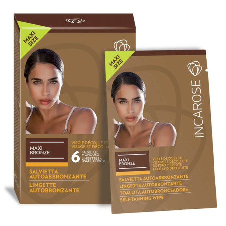 INCAROSE MAXI BRONZE 6 SALVIETTE VEG* INCAROSE MAXI BRONZE 6 SALVIETTE VEG*