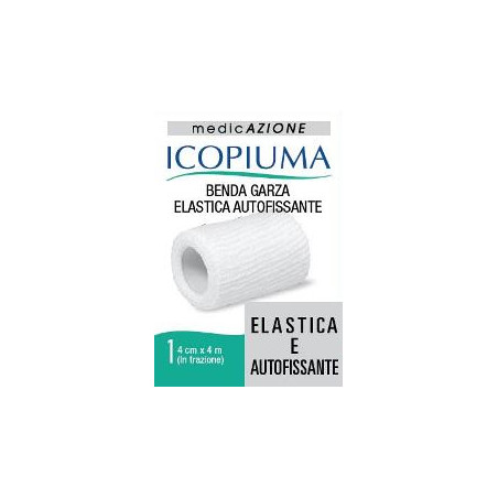 BENDA GARZA ELASTICA ICOPIUMA AUTOFISSANTE CM 4 X 4 MT