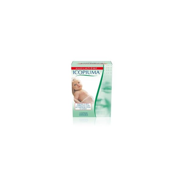 BENDA ICOPIUMA A COMPRESSIONE FISIOLOGICA RETE OMBELICALE CON GARZE STERILI 1 PEZZO BENDA ICOPIUMA A COMPRESSIONE FISIOLOGICA RETE OMBELICALE CON GARZE STERILI 1 PEZZO