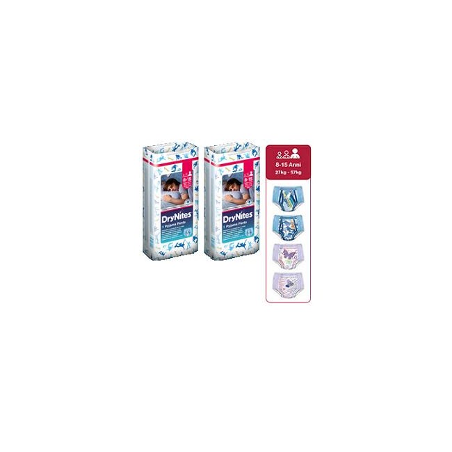 PANNOLINO HUGGIES DRYNITES 8/15 ANNI GIRL L 27/57KG 9 PEZZI PANNOLINO HUGGIES DRYNITES 8/15 ANNI GIRL L 27/57KG 9 PEZZI