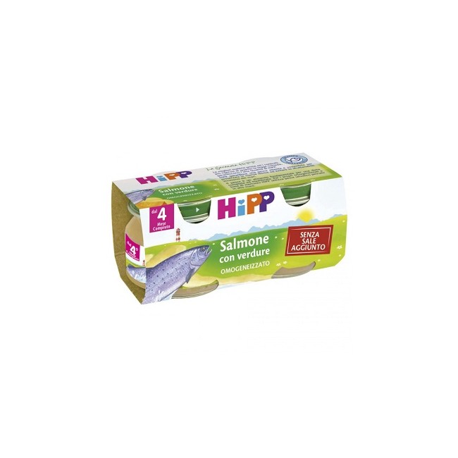 HIPP OMOGENEIZZATO SALMONE CON VERDURE 2X80 G HIPP OMOGENEIZZATO SALMONE CON VERDURE 2X80 G